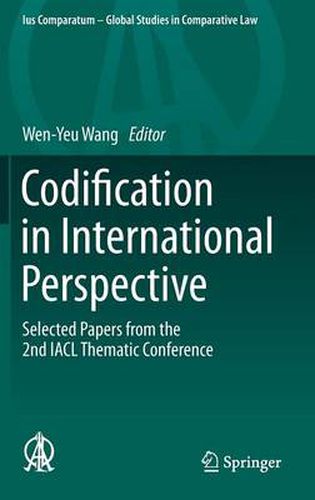 Cover image for Codification in International Perspective: Selected Papers from the 2nd IACL Thematic Conference