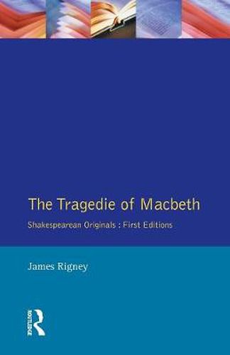 Cover image for Macbeth (F 1623): Shakespearean Org Ser