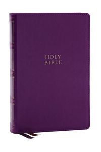 Cover image for KJV Holy Bible: Compact Bible with 43,000 Center-Column Cross References, Purple Leathersoft, Red Letter, Comfort Print (Thumb Indexing): King James Version