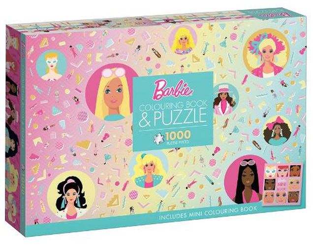 Cover image for Barbie: Adult Colouring Book & Puzzle (Mattel: 1000 Pieces)