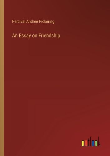 Cover image for An Essay on Friendship