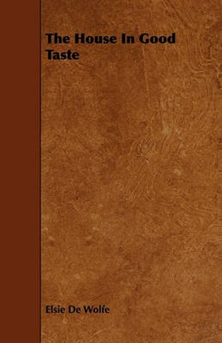 Cover image for The House In Good Taste