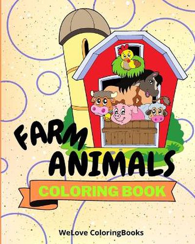 Cover image for Farm Animals Coloring Book