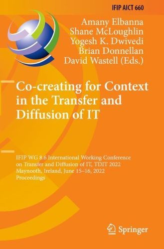 Cover image for Co-creating for Context in the Transfer and Diffusion of IT