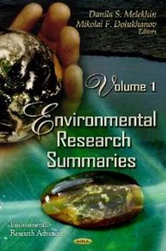 Cover image for Environmental Research Summaries: Volume 1