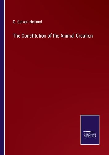 Cover image for The Constitution of the Animal Creation