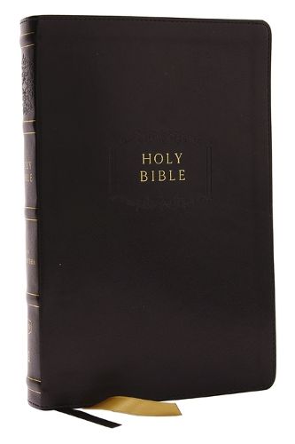 Cover image for KJV, Center-Column Reference Bible with Apocrypha, Leathersoft, Black, 73,000 Cross-References, Red Letter, Comfort Print: King James Version