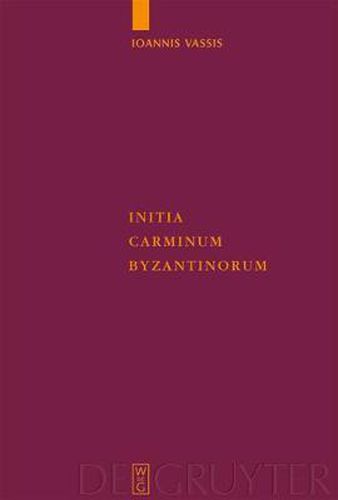 Cover image for Initia Carminum Byzantinorum