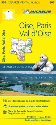 Cover image for Oise, Paris, Val-d'Oise - Michelin Local Map 305: Map