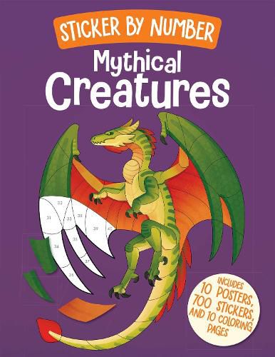 Cover image for Sticker by Number: Mythical Creatures