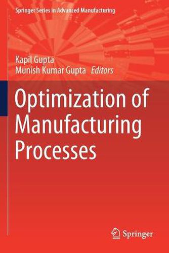 Cover image for Optimization of Manufacturing Processes