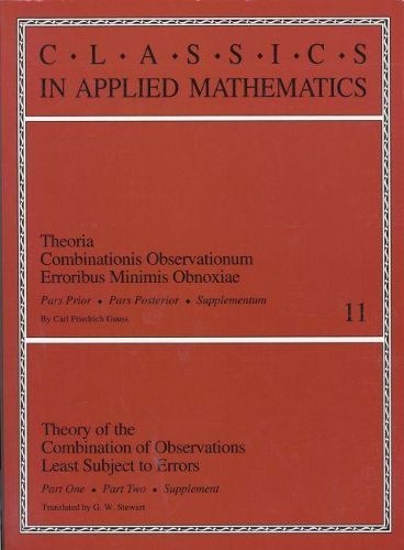 Cover image for Theory of the Combination of Observations Least Subject to Errors: Part One, Part Two, Supplement