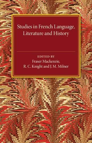 Cover image for Studies in French Language Literature and History