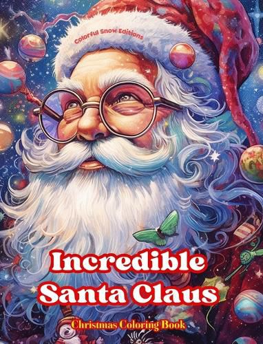 Cover image for Incredible Santa Claus - Christmas Coloring Book - Charming Winter and Santa Claus Illustrations to Enjoy