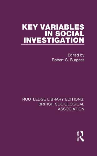 Cover image for Key Variables in Social Investigation