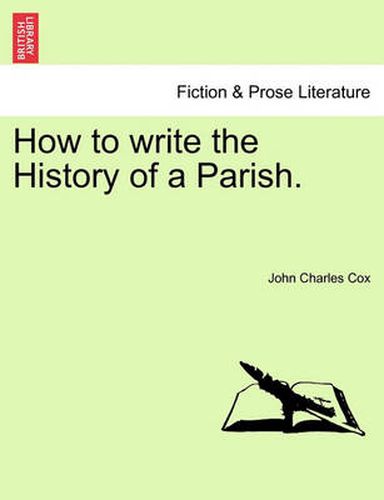 Cover image for How to Write the History of a Parish.