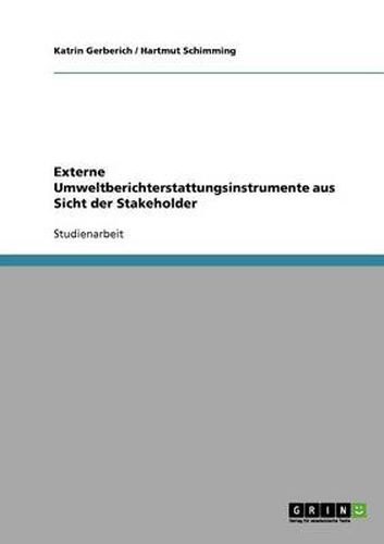 Cover image for Externe Umweltberichterstattungsinstrumente aus Sicht der Stakeholder