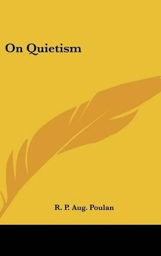 Cover image for On Quietism