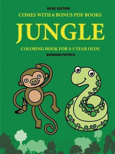 Cover image for Coloring Book for 4-5 Year Olds (Jungle)