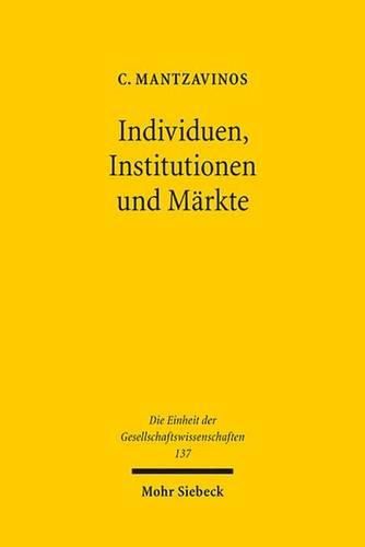 Cover image for Individuen, Institutionen und Markte