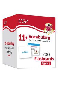 Cover image for 11+ Vocabulary Flashcards for Ages 10-11 - Pack 2