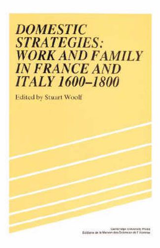 Cover image for Domestic Strategies: Work and Family in France and Italy, 1600-1800