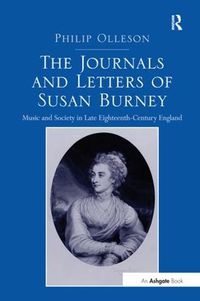 Cover image for The Journals and Letters of Susan Burney: Music and Society in Late Eighteenth-Century England