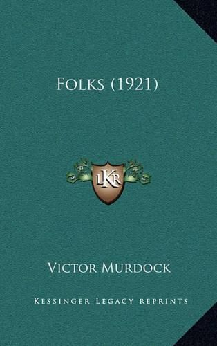 Cover image for Folks (1921)