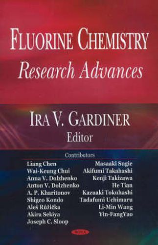 Cover image for Fluorine Chemistry Research Advances