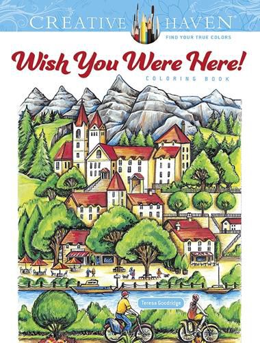 Cover image for Creative Haven Wish You Were Here! Coloring Book