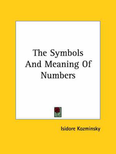 Cover image for The Symbols and Meaning of Numbers