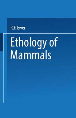 Cover image for Ethology of Mammals
