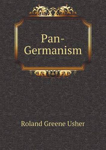 Cover image for Pan-Germanism