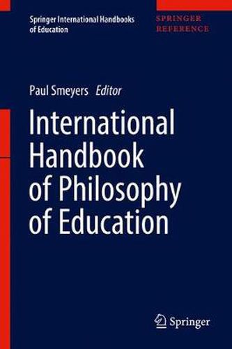 Cover image for International Handbook of Philosophy of Education