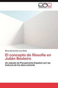 Cover image for El Concepto de Filosofia En Julian Besteiro