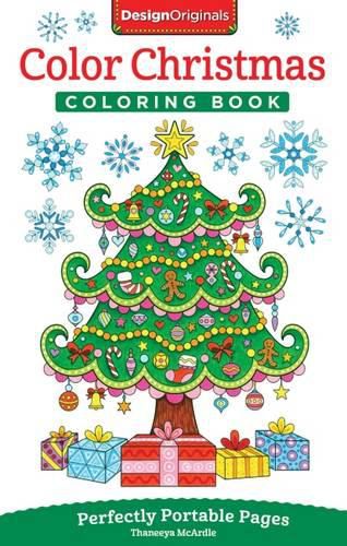 Color Christmas Coloring Book: Perfectly Portable Pages