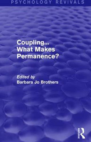 Cover image for Coupling... What Makes Permanence?