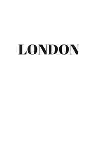 Cover image for London: Hardcover White Decorative Book for Decorating Shelves, Coffee Tables, Home Decor, Stylish World Fashion Cities Design