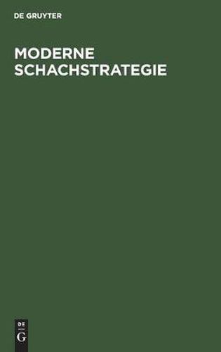 Cover image for Moderne Schachstrategie