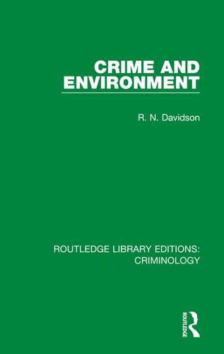 Cover image for Crime and Environment