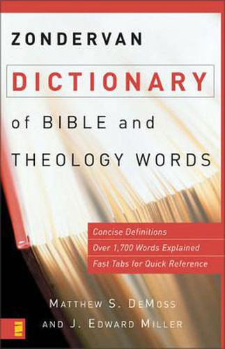 Cover image for Zondervan Dictionary of Bible and Theology Words