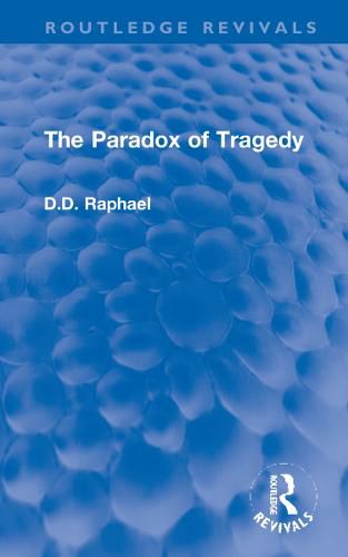 Cover image for The Paradox of Tragedy