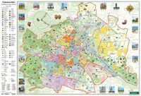 Cover image for Children's map of Vienna, poster with metal rods 1:40,000, freytag & berndt