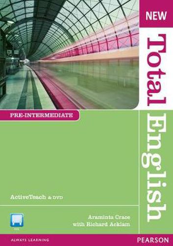 Cover image for New Total English Pre Intermediate Active Teach