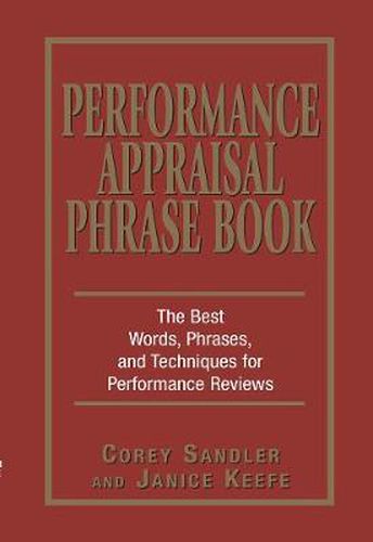 Cover image for Performance Appraisal Phrase Book