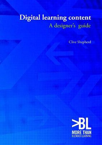 Cover image for Digital Learning Content: a Designer's Guide