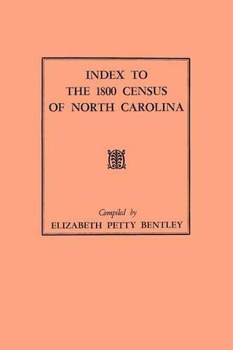 Cover image for Index to the 1800 Census of North Carolina