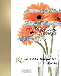 Cover image for Practica Dibujo - XL Libro de ejercicios 14: Flores