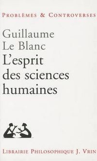 Cover image for L'Esprit Des Sciences Humaines