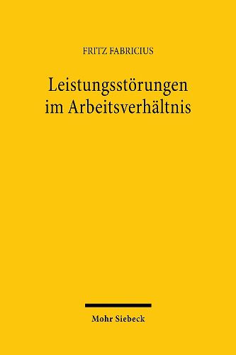 Cover image for Leistungsstoerungen im Arbeitsverhaltnis: Eine Grundlagenstudie